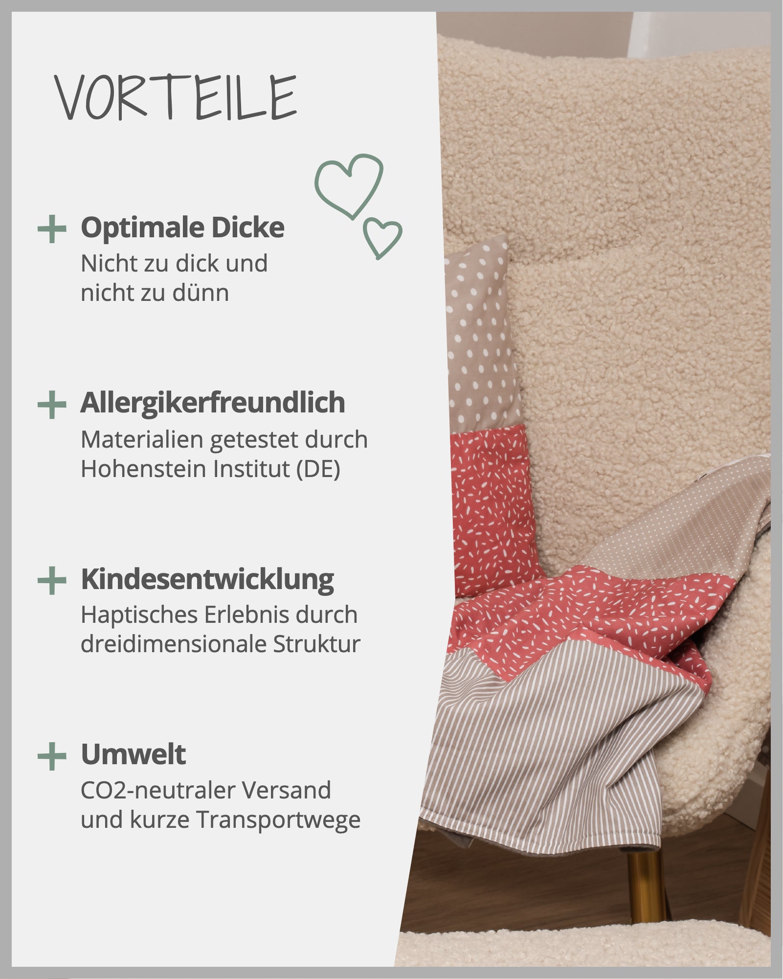 Babydecke ROSA BLÜTEN