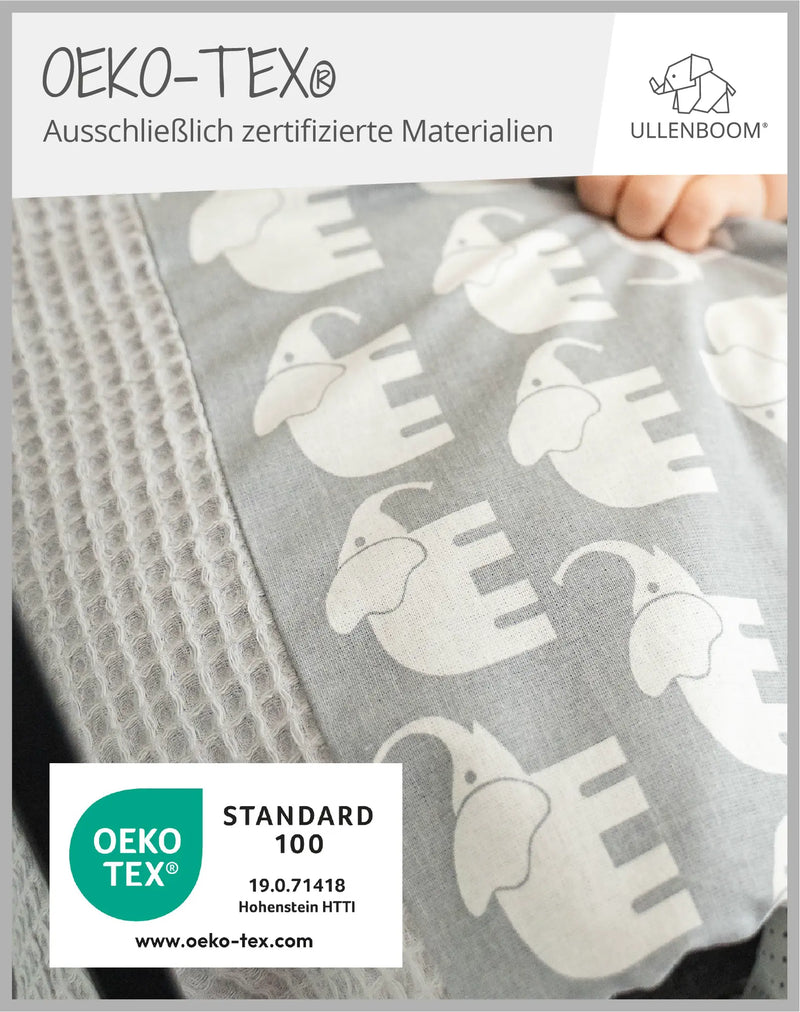 Babydecke GRAU ELEFANT-ULLENBOOM Baby