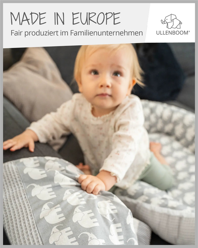 Babydecke GRAU ELEFANT-ULLENBOOM Baby