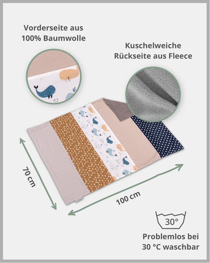 Babydecke Wale-ULLENBOOM Baby