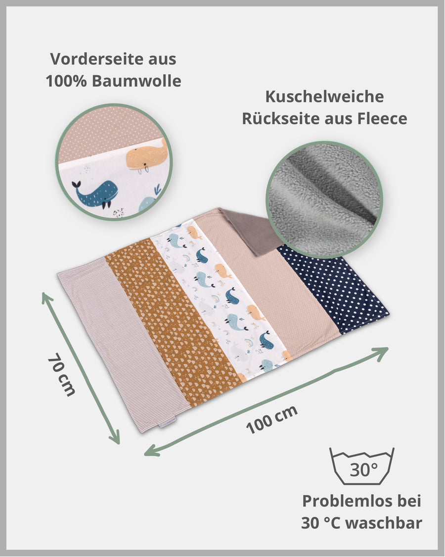 Babydecke Wale-ULLENBOOM Baby