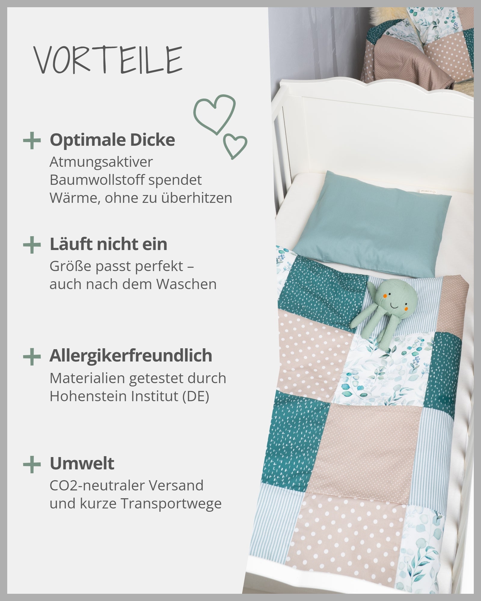 Bettwäsche Eukalyptus-ULLENBOOM Baby