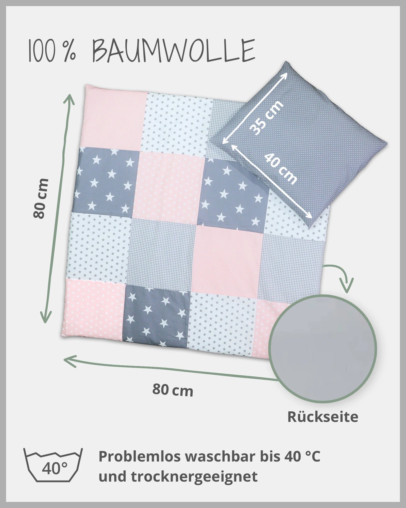 Bettwäsche ROSA GRAU
