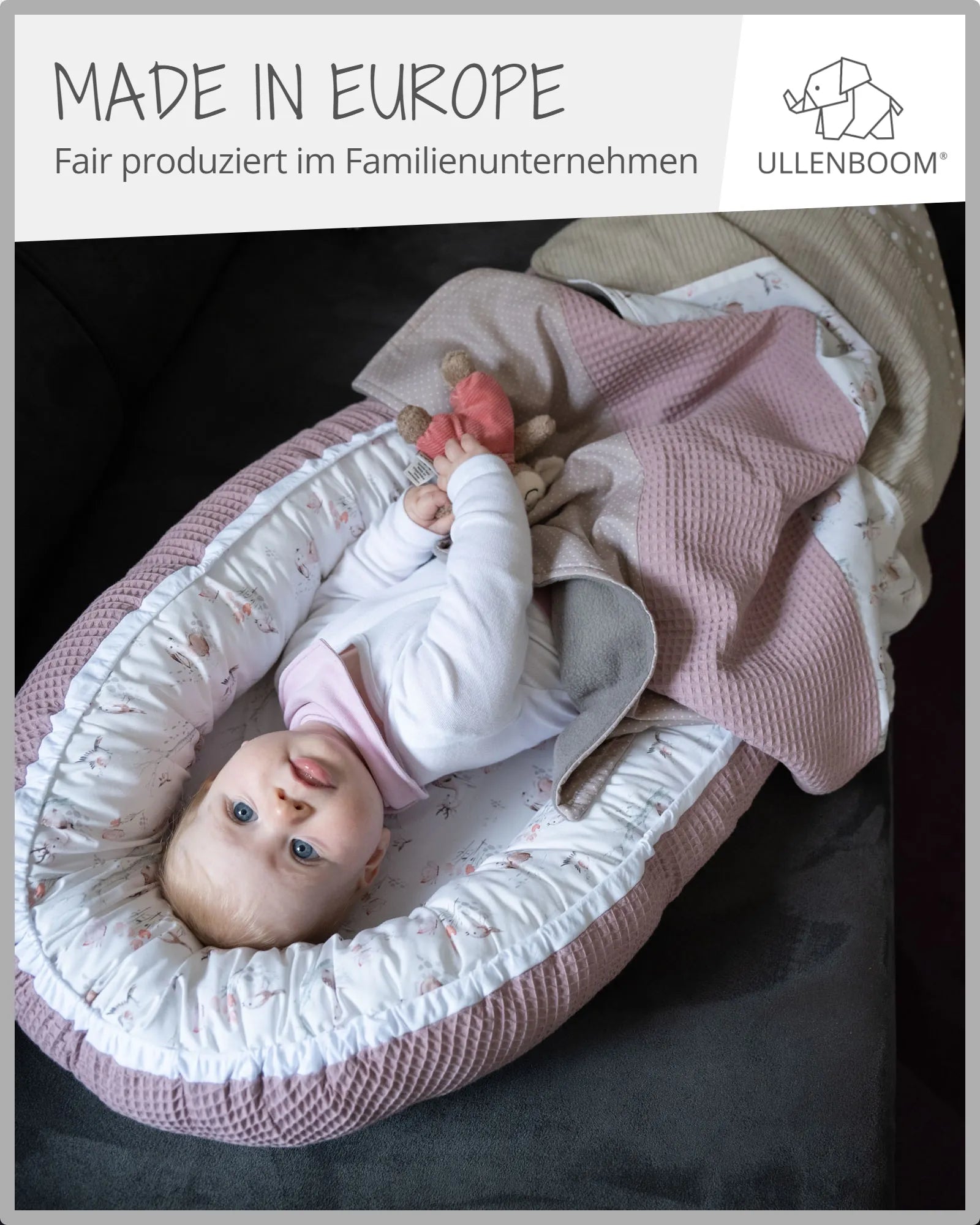 Babydecke MÄRCHENWALD-Babydecke, baumwolle, bio, kinderwagen, Märchenwald, NEU, Patchwork, Schlafen & Kuscheln, sommer, winter_ULLENBOOM® Baby