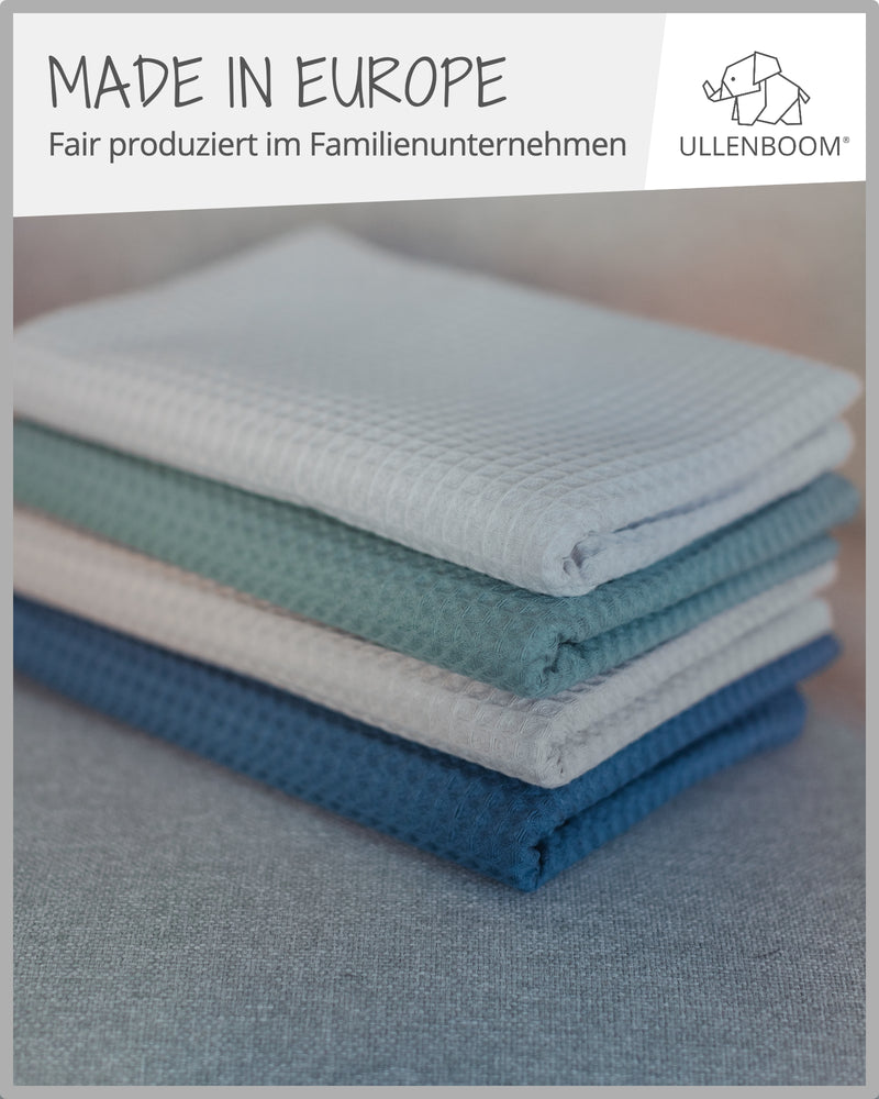 Babydecke Waffelpiqué Grau-ULLENBOOM Baby