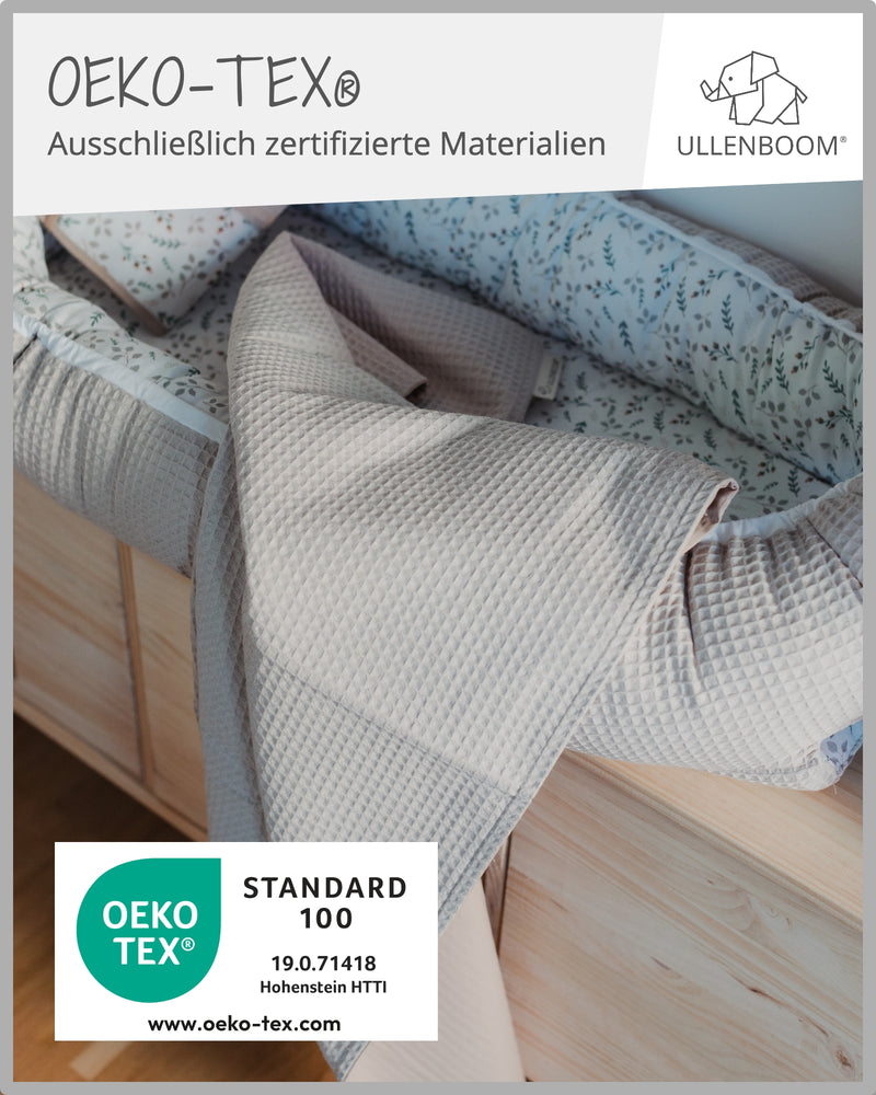 Babydecke Waffelpiqué Sand-ULLENBOOM Baby