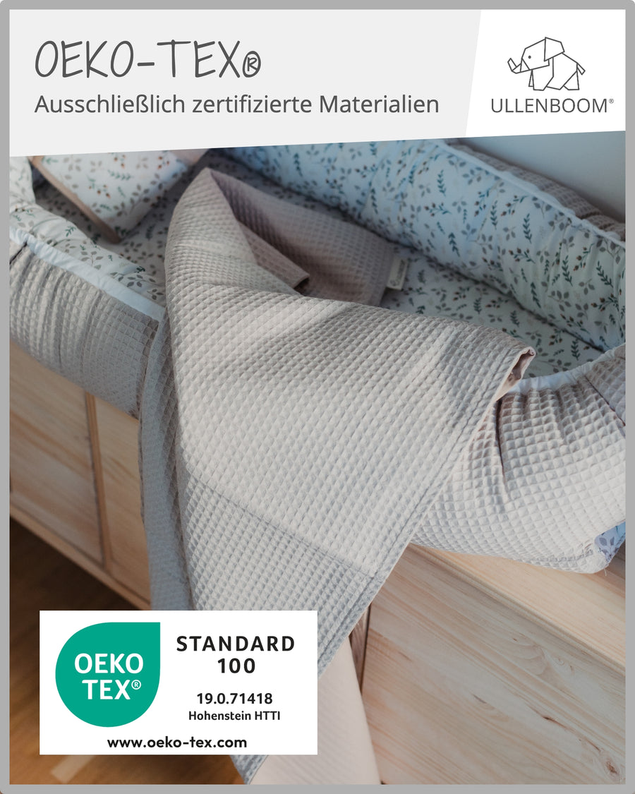 Babydecke Waffelpiqué Sand-ULLENBOOM Baby