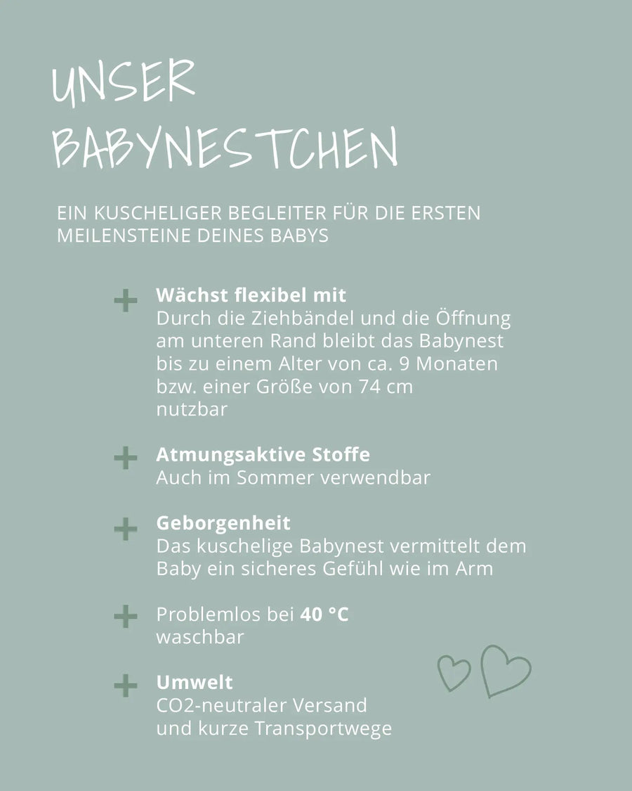Vorteile des ULLENBOOM Babynests auf einen Blick