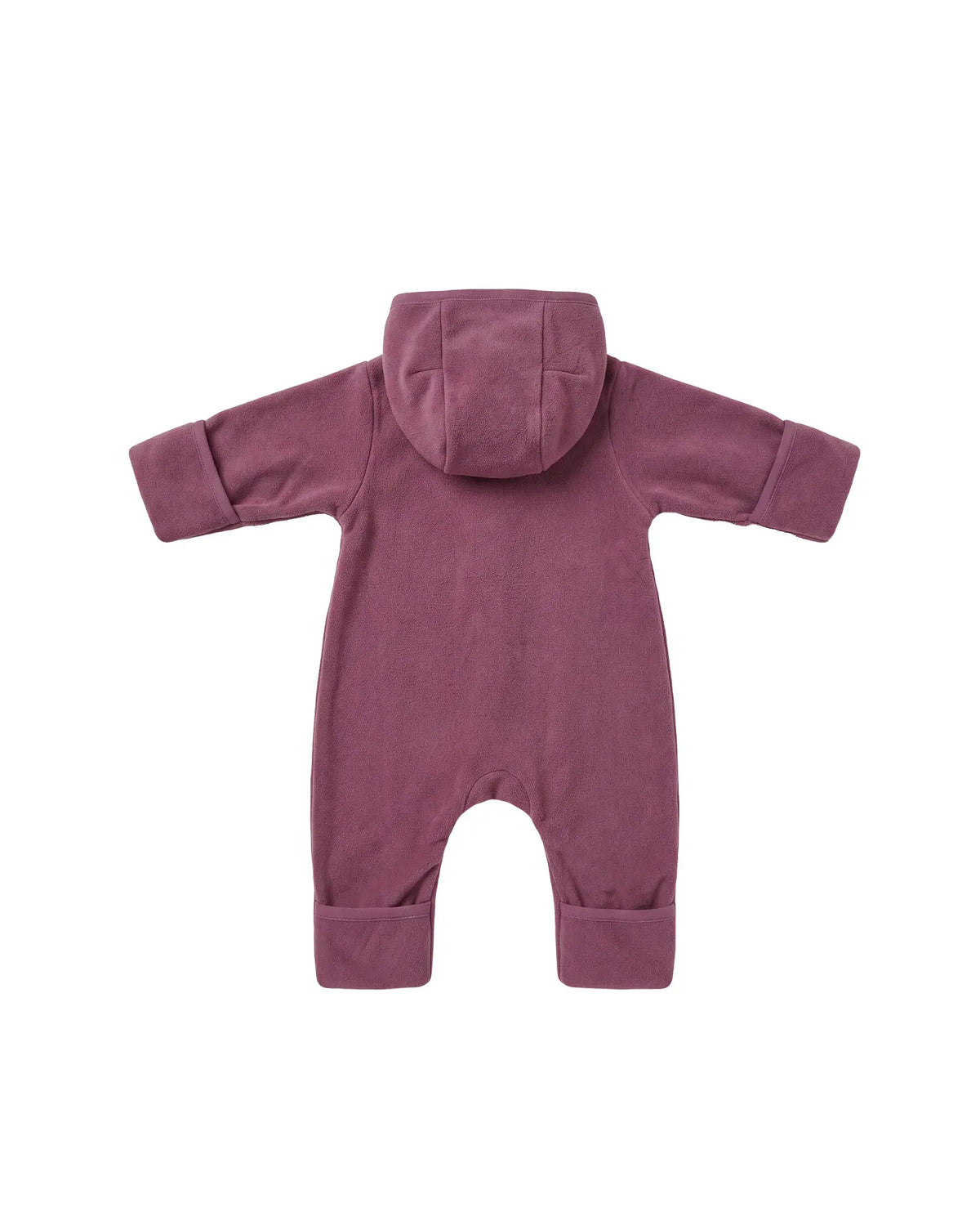 Baumwoll-Fleece Overall Beere – Freisteller hinten