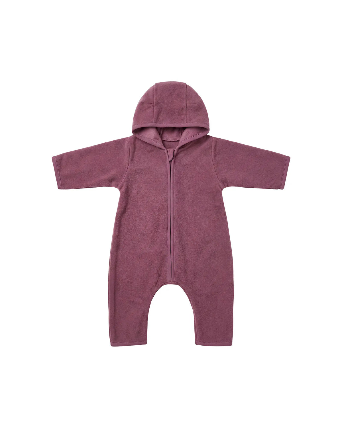 Baumwoll-Fleece Overall Beere – Freisteller vorne