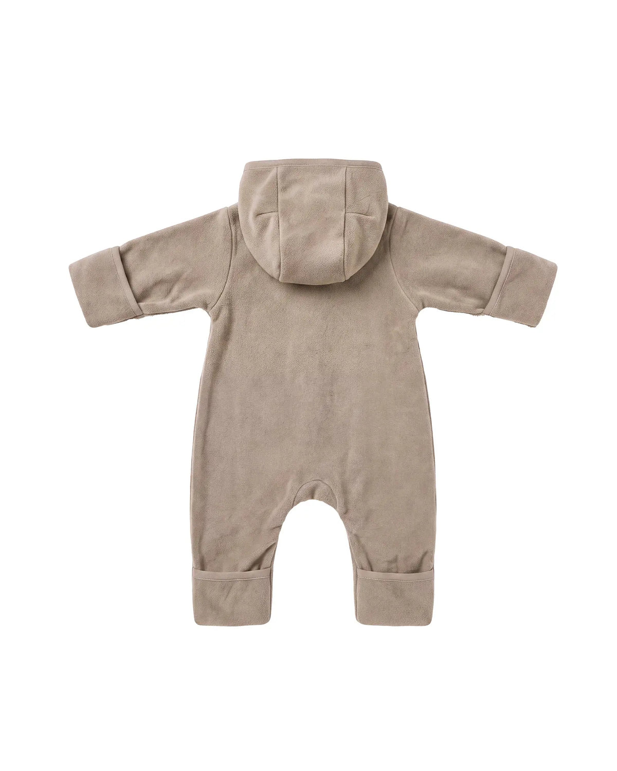 Baumwoll-Fleece Overall Hafer Beige – Freisteller hinten