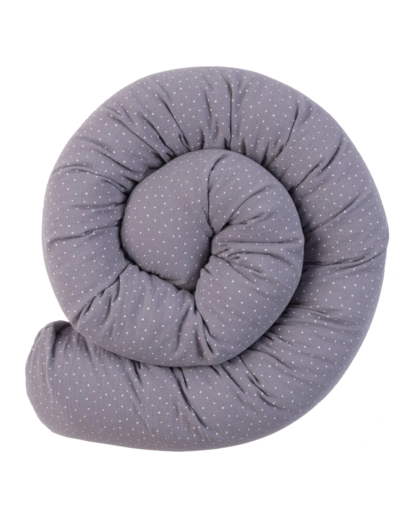Baby Bettschlange Musselin Grau