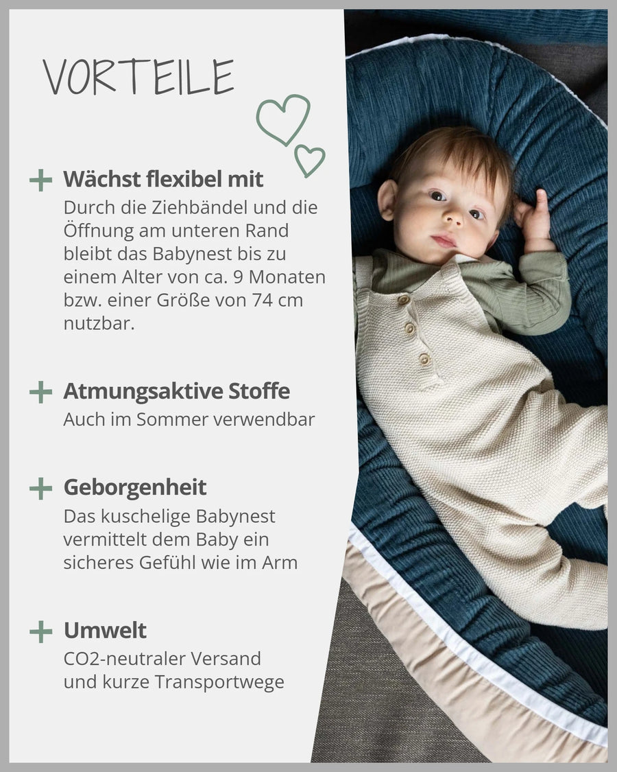 Babynest CORD PETROL-ULLENBOOM Baby