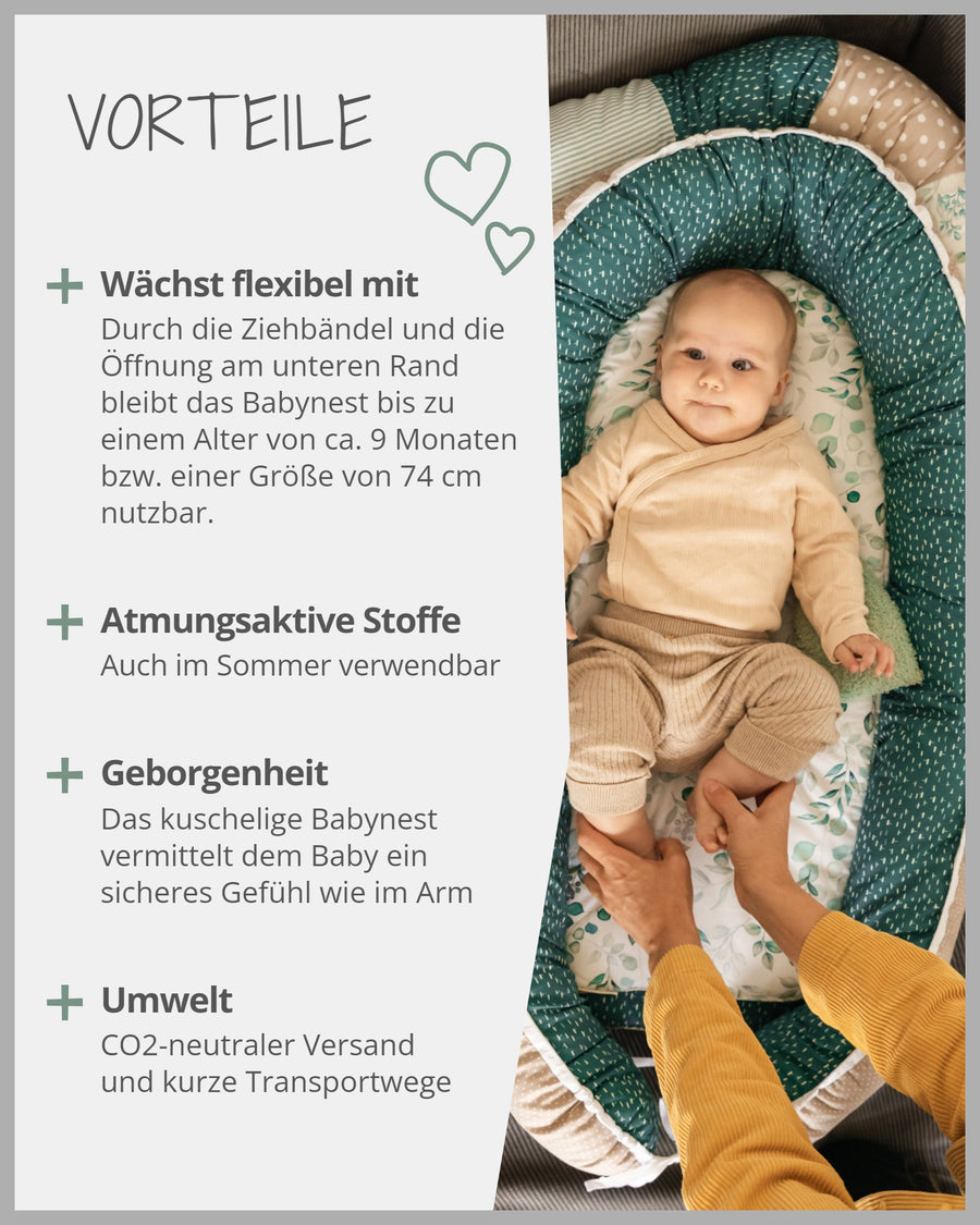 Babynest Eukalyptus-ULLENBOOM Baby