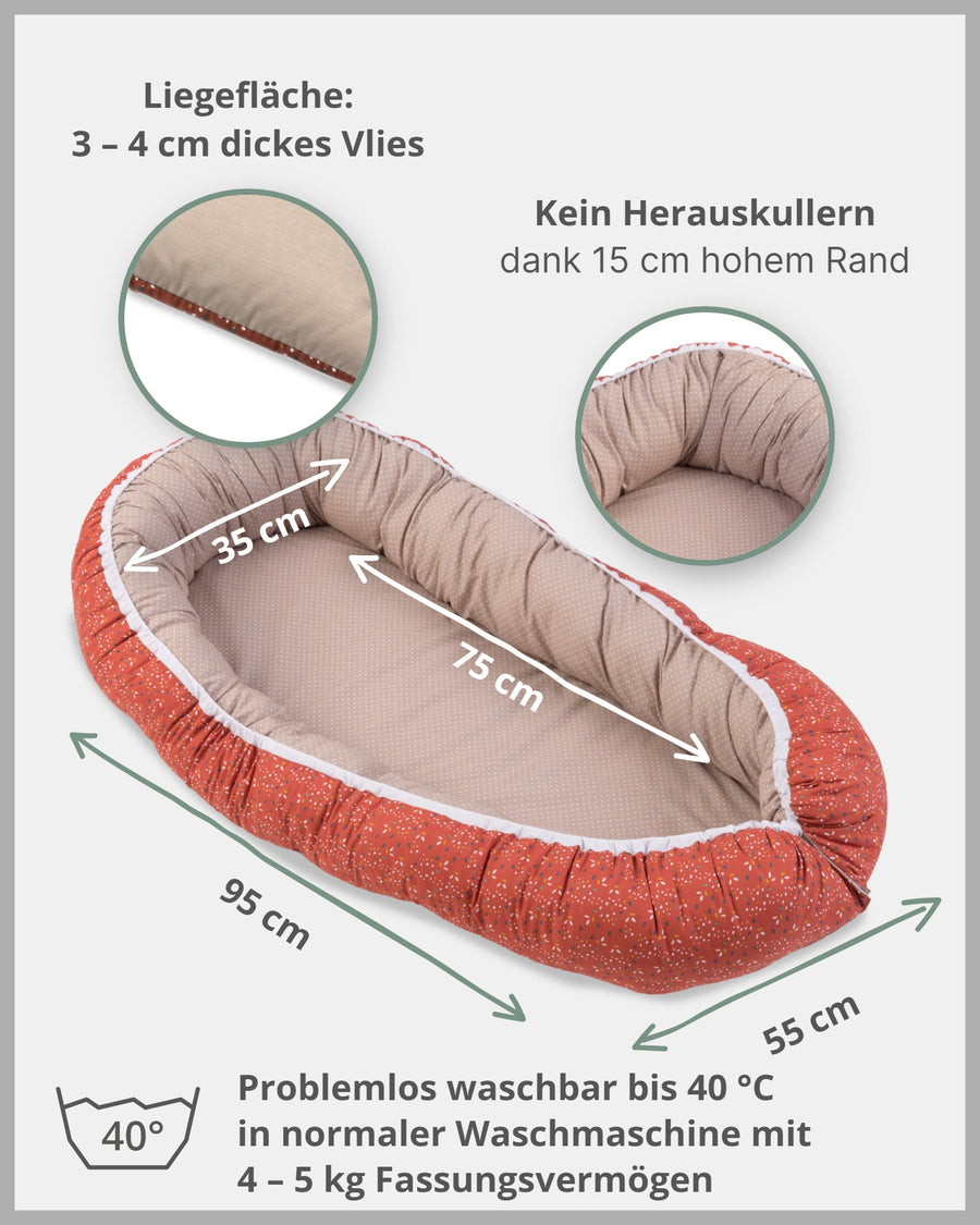 Babynest Regenbogen-ULLENBOOM Baby