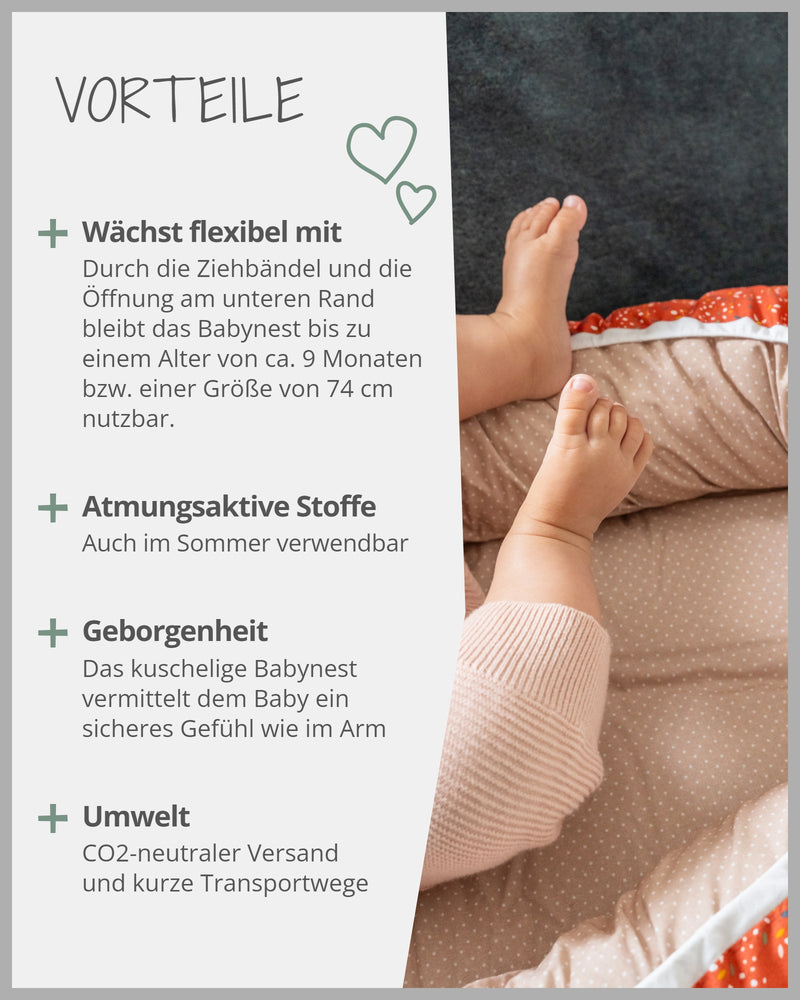 Babynest Regenbogen-ULLENBOOM Baby