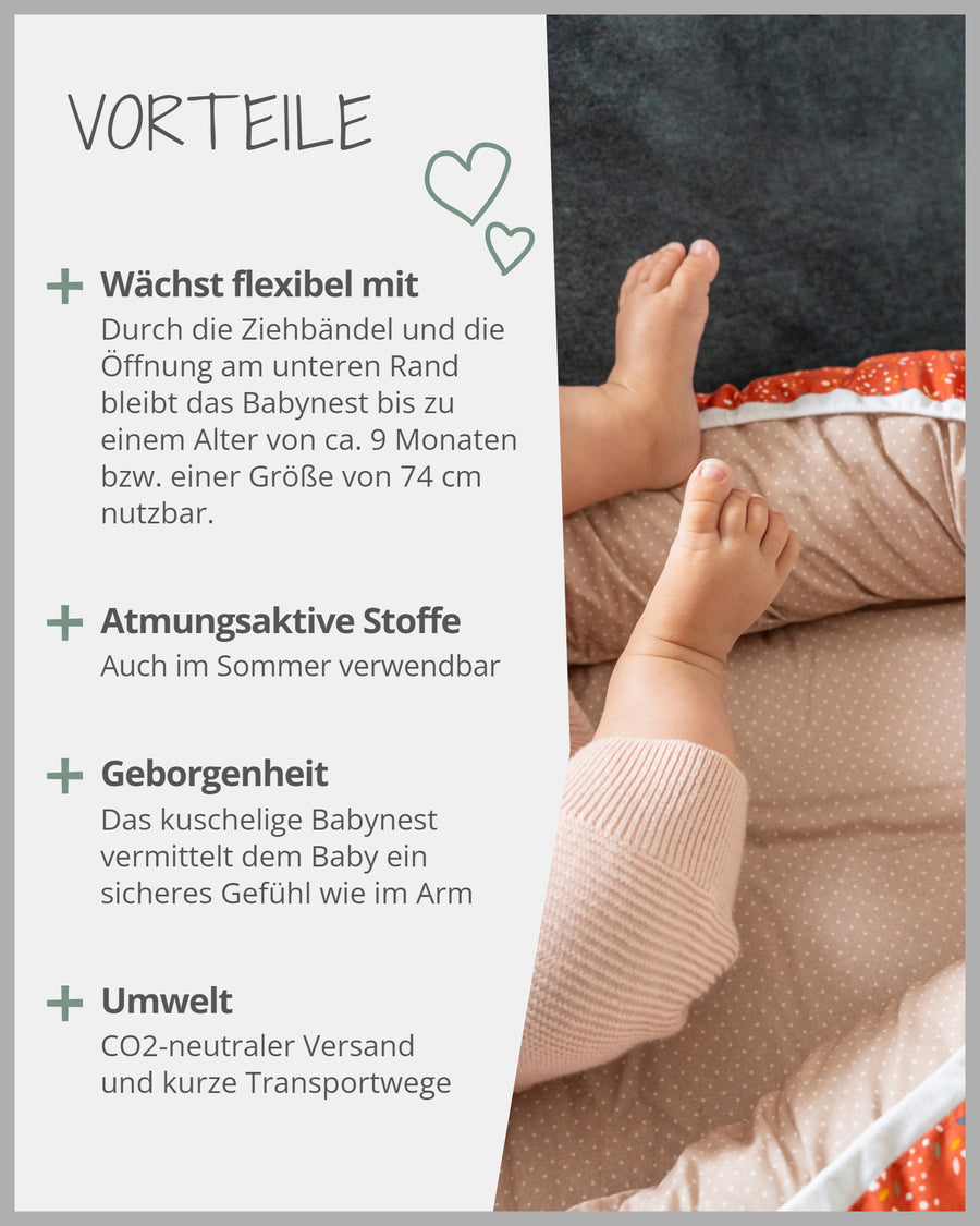 Babynest Regenbogen-ULLENBOOM Baby