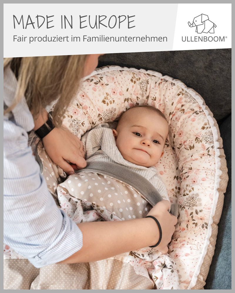 Babynest ROSA BLÜTEN-ULLENBOOM Baby