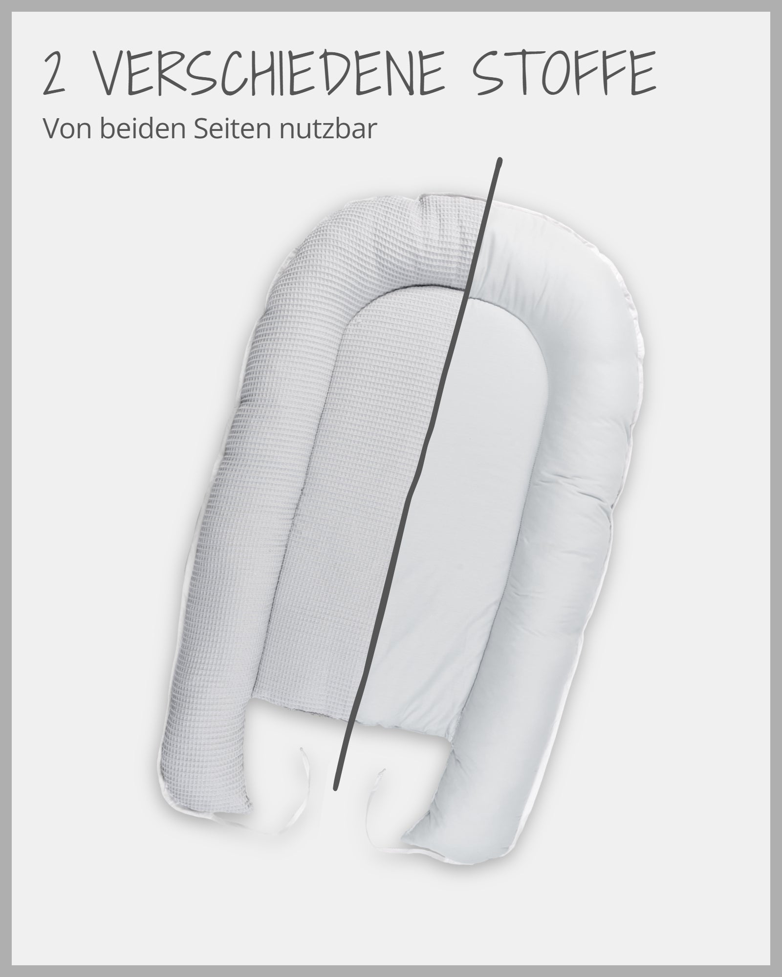 Babynest Waffelpiqué GRAU