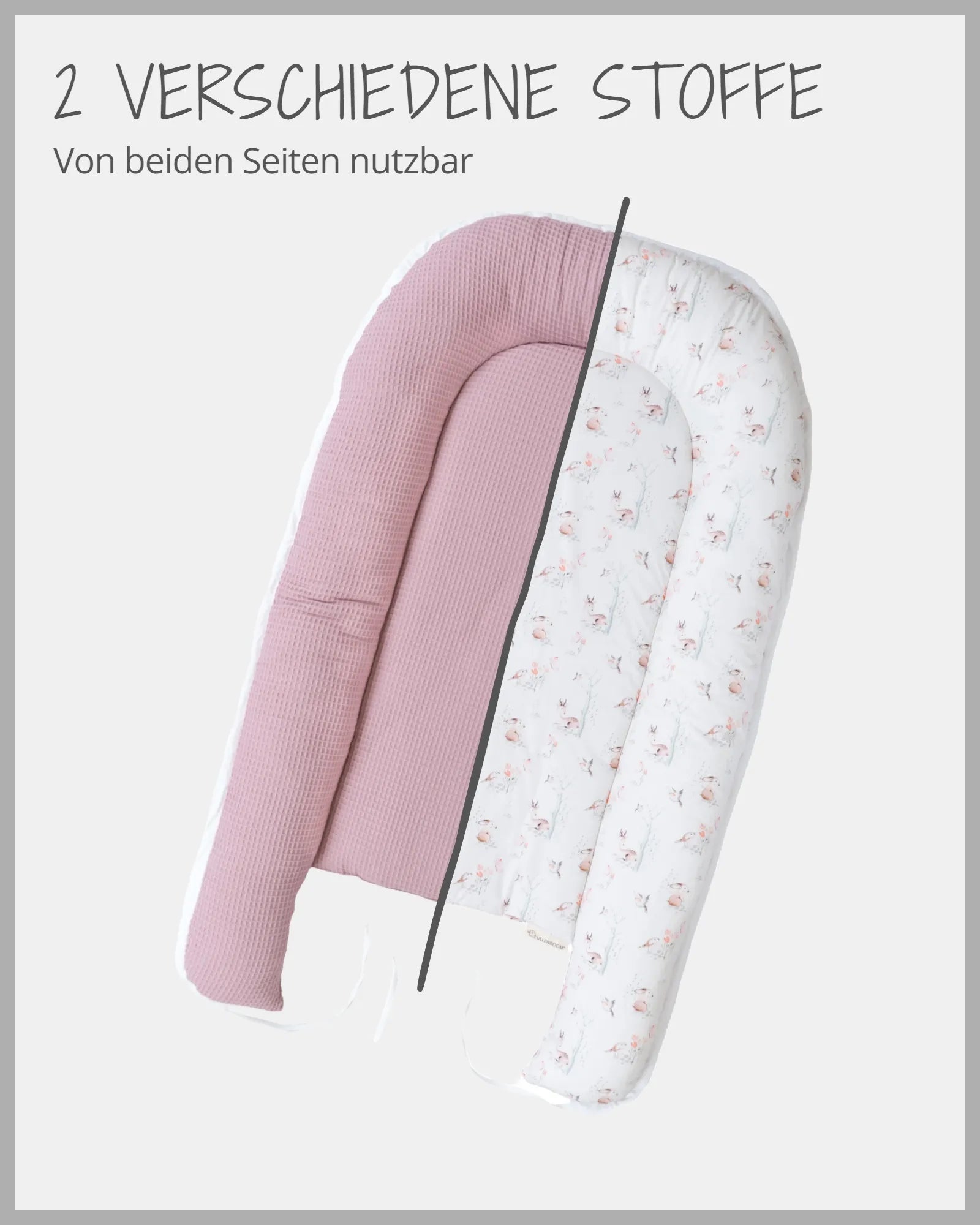 Babynest MÄRCHENWALD-Babynest, bett, cocoon, daybed, groß, Kuschelnest, Märchenwald, nestchen, NEU, Schlafen & Kuscheln, tagesbett, Waffelpiqué Motiv, xxl_ULLENBOOM® Baby