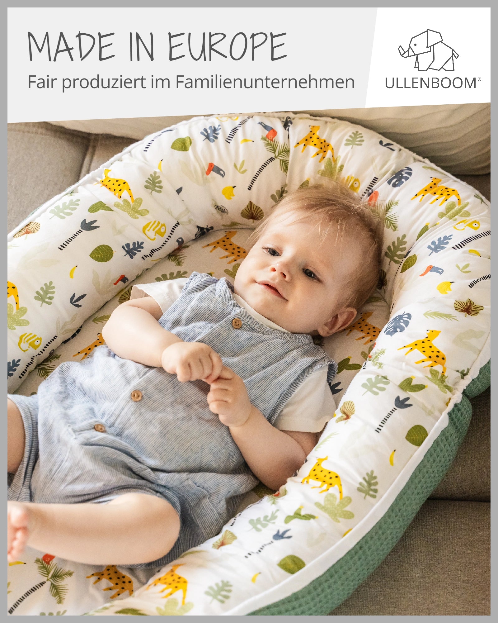 Babynest SALBEIGRÜN REGENWALD-ULLENBOOM Baby