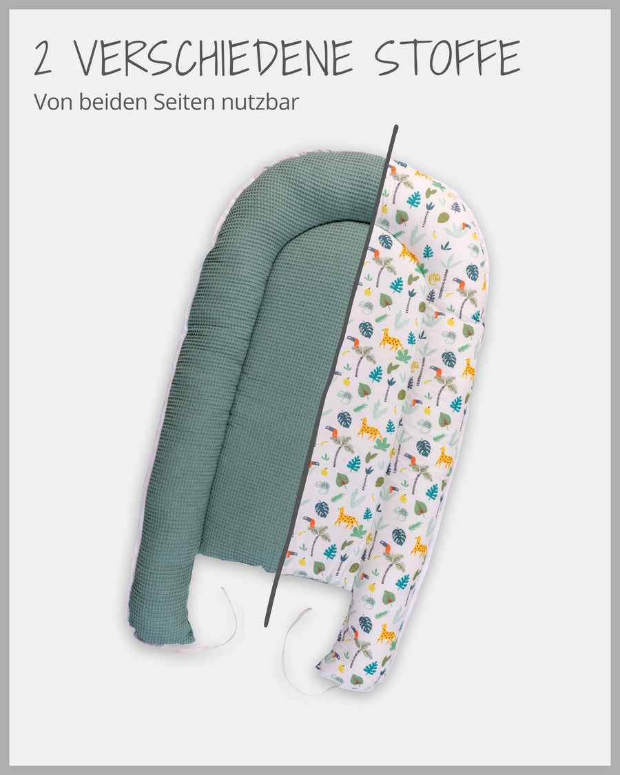 Babynest Salbeigrün Regenwald-ULLENBOOM Baby