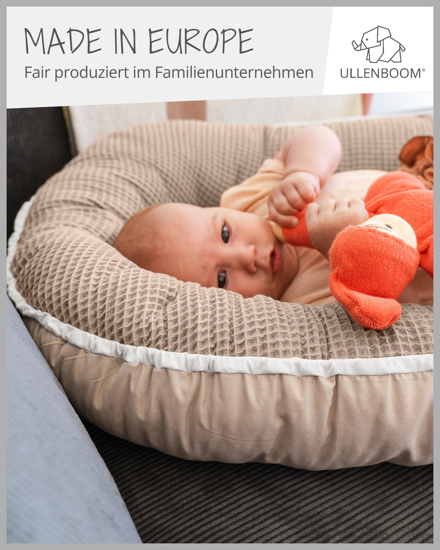 Babynest Waffelpiqué Sand-ULLENBOOM Baby