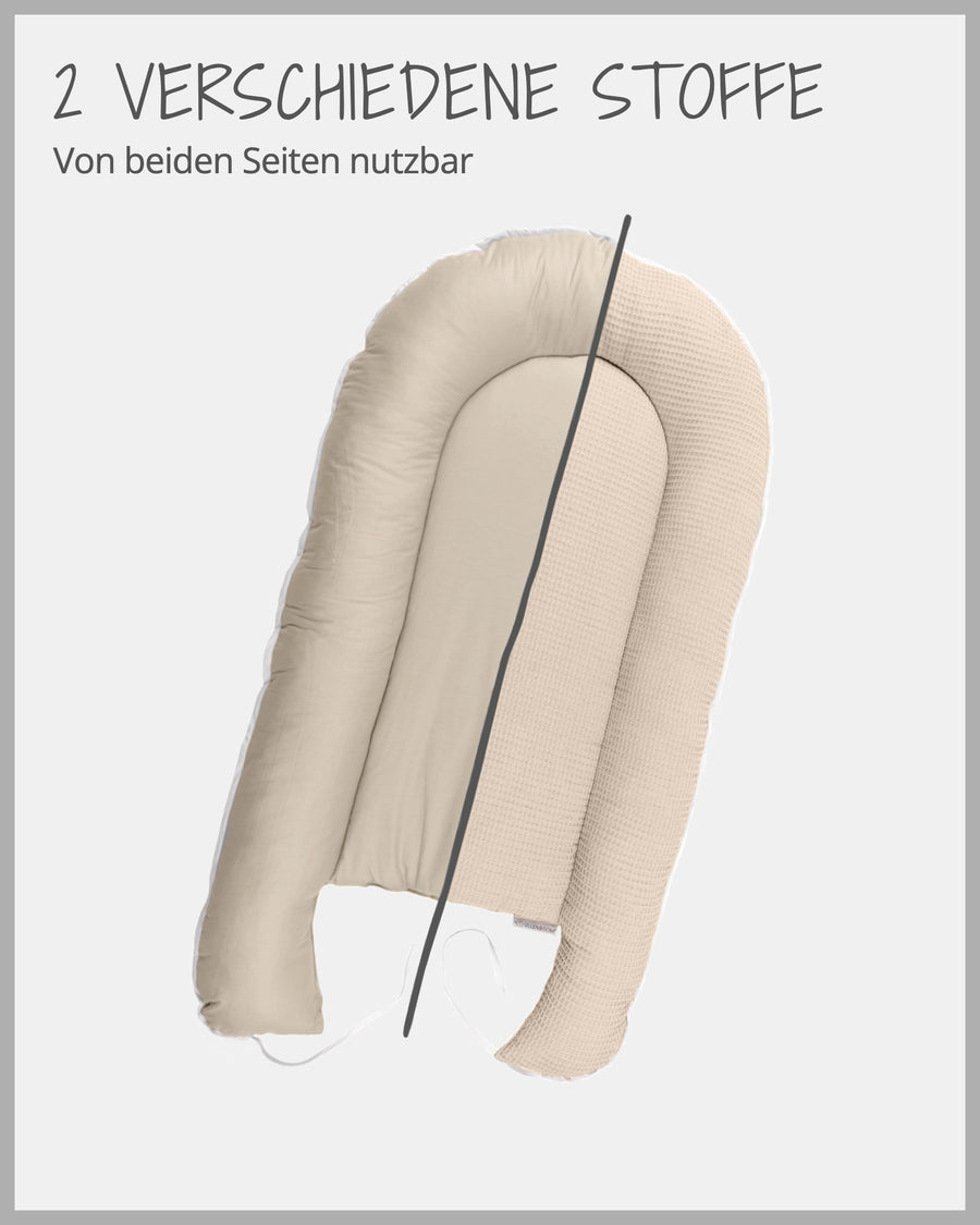 Babynest Waffelpiqué Sand-ULLENBOOM Baby