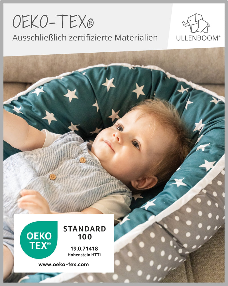 Babynest Waldtiere Petrol-ULLENBOOM Baby