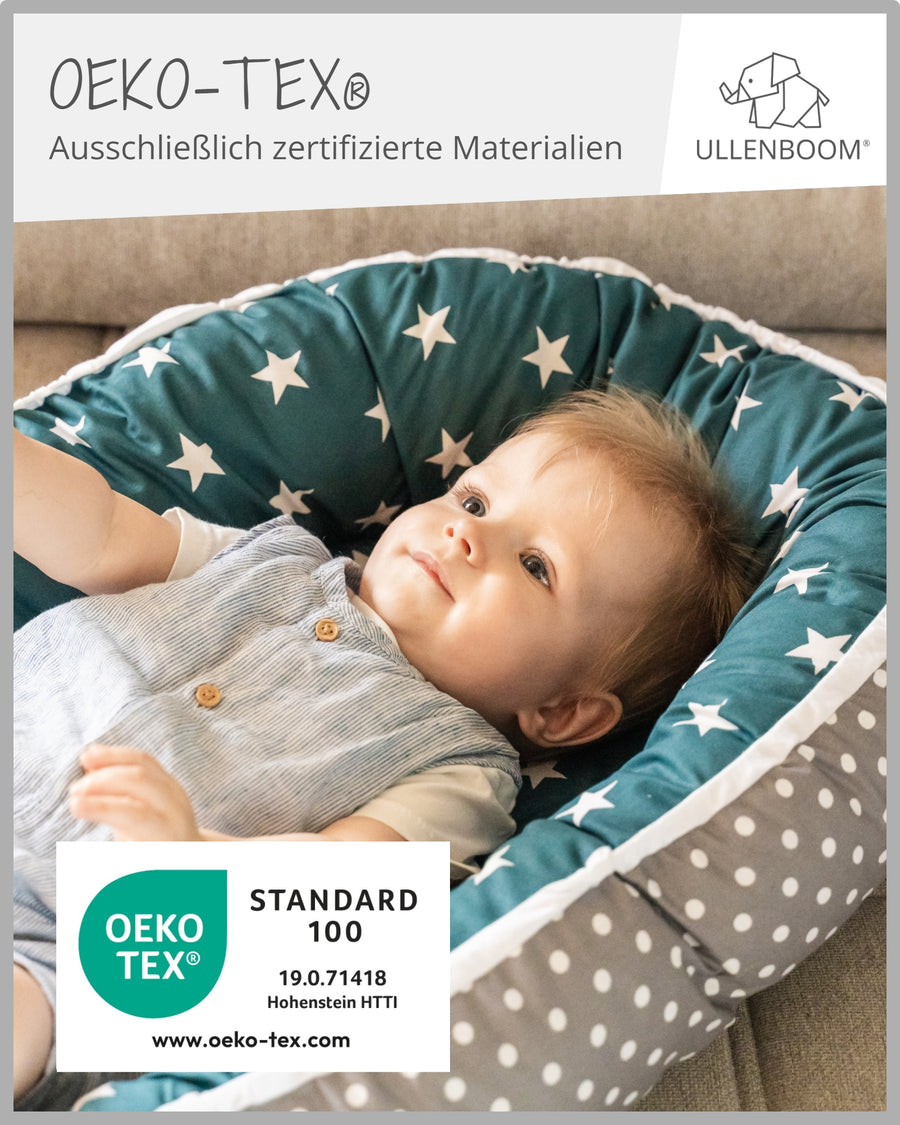 Babynest Waldtiere Petrol-ULLENBOOM Baby
