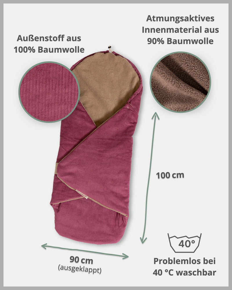 Einschlagdecke CORD BERRY-ULLENBOOM Baby