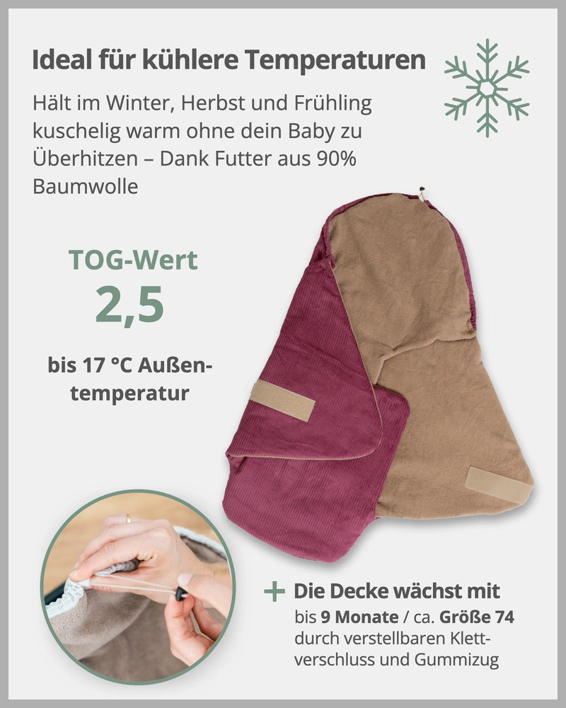 Einschlagdecke CORD BERRY-ULLENBOOM Baby