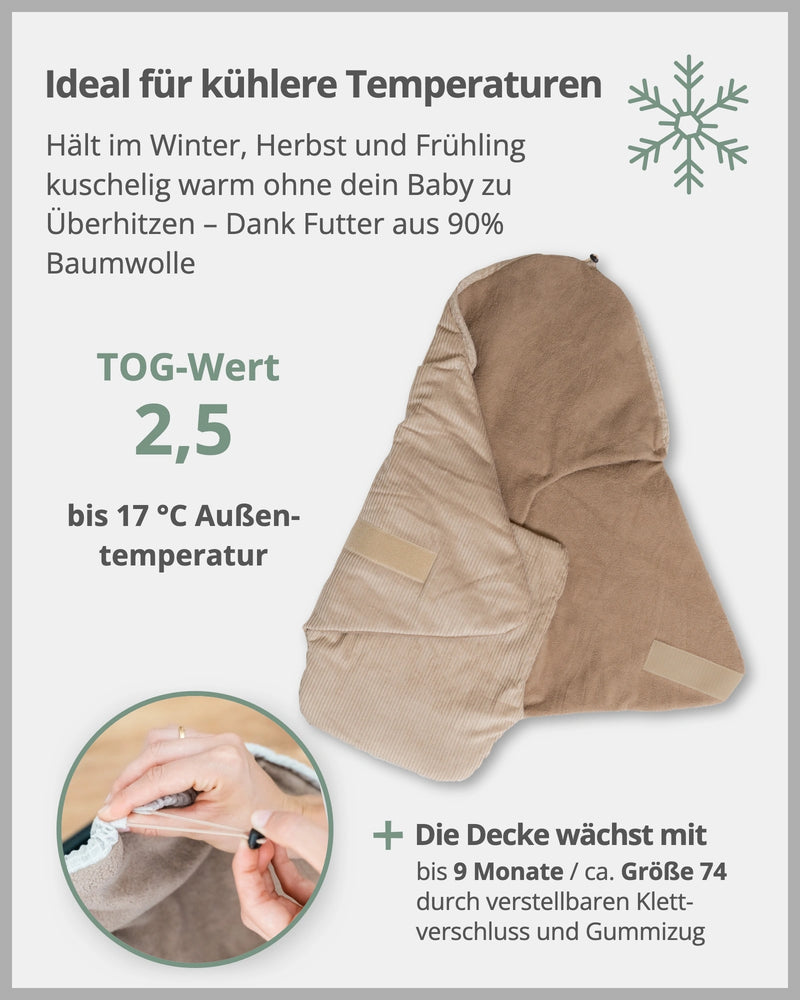 Einschlagdecke CORD SAND-ULLENBOOM Baby