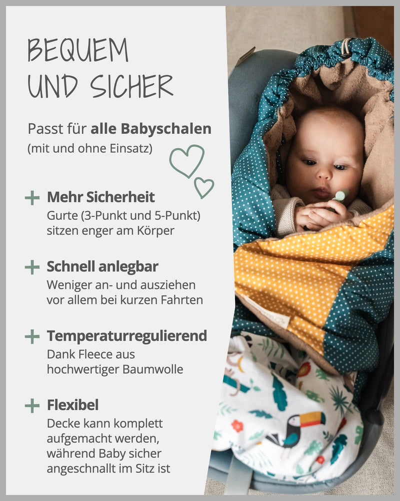 Einschlagdecke Dschungel-ULLENBOOM Baby