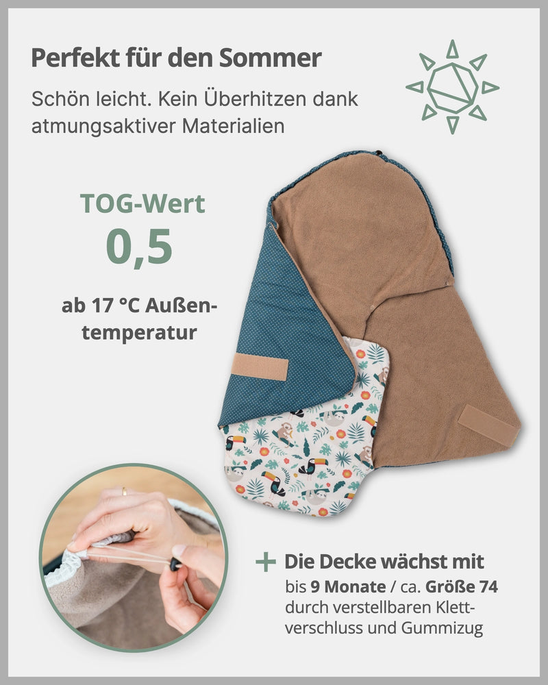 Einschlagdecke Dschungel-ULLENBOOM Baby