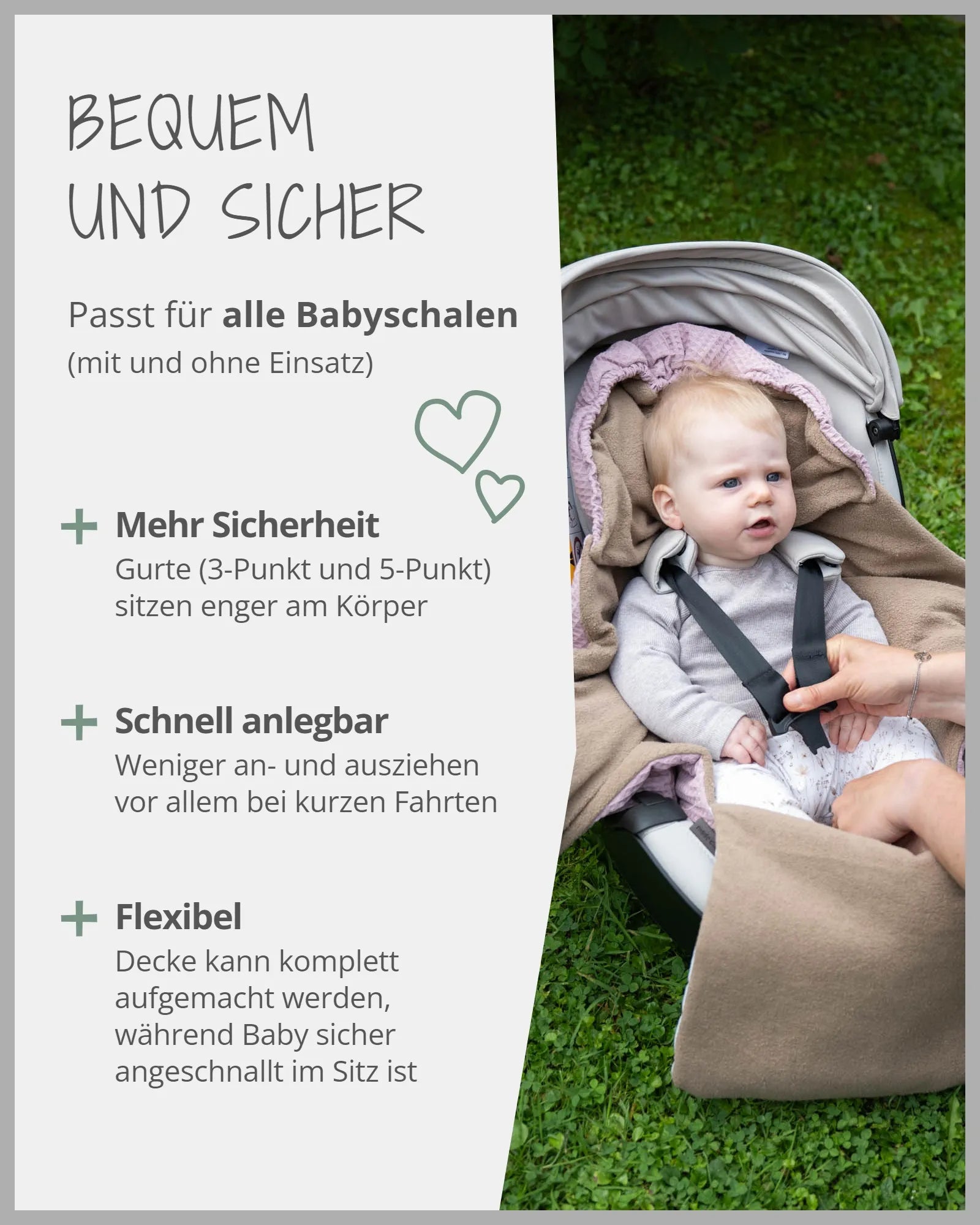 Einschlagdecke MÄRCHENWALD-autositz, babyschale, Einschlagdecke, kinderwagen, Maxi-Cosi, Märchenwald, NEU, Patchwork, Schlafen & Kuscheln, sommer, Waffelpiqué Motiv, winter_ULLENBOOM® Baby