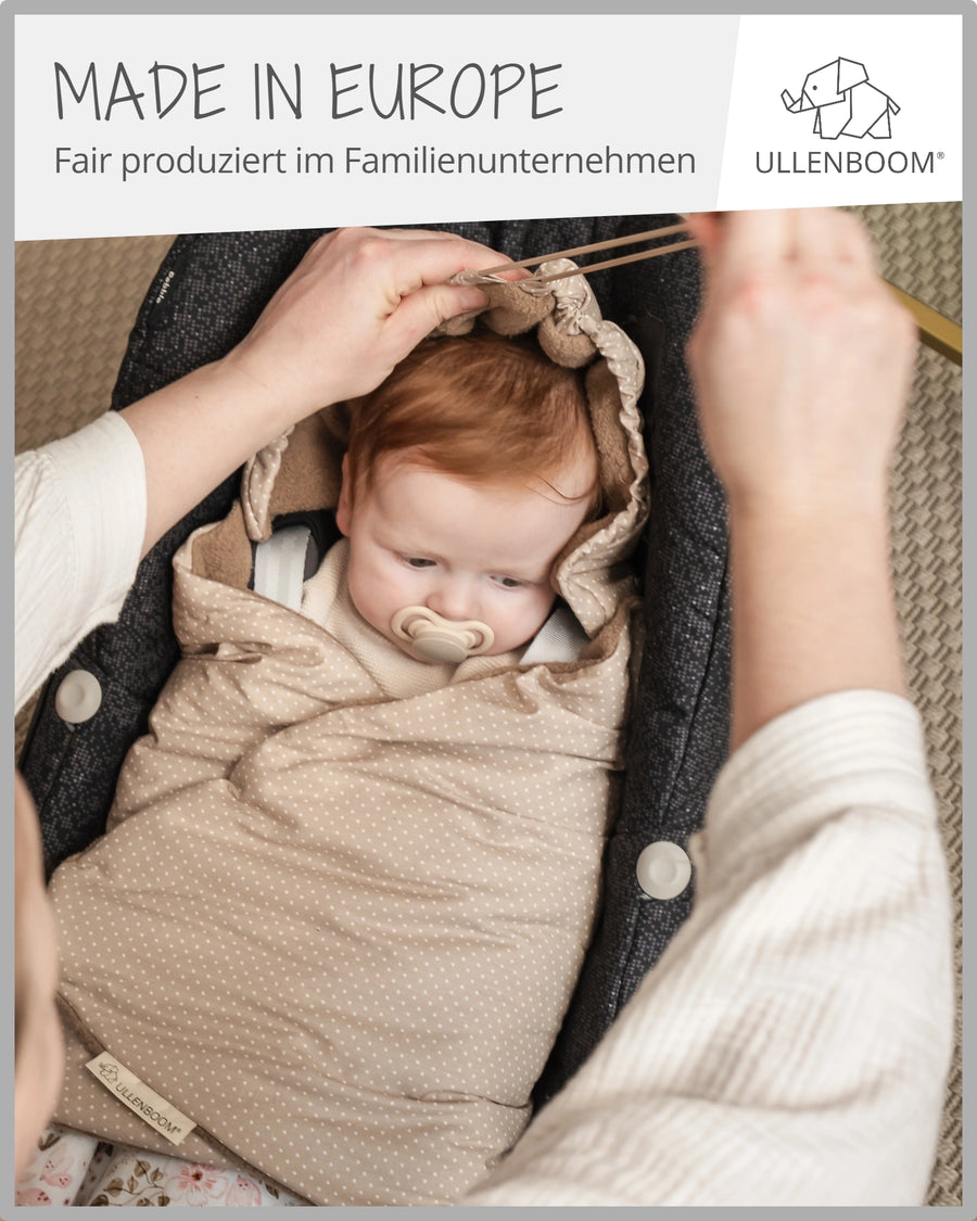 Einschlagdecke ROSA BLÜTEN-ULLENBOOM Baby