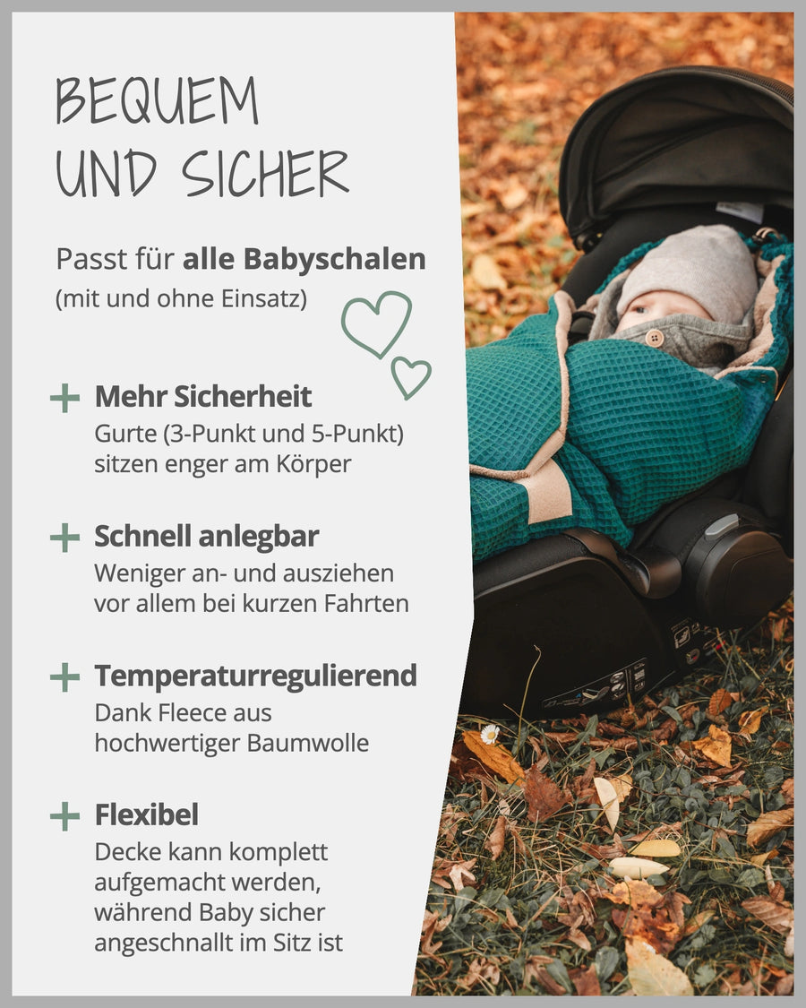 Einschlagdecke Eukalyptus Petrol-ULLENBOOM Baby