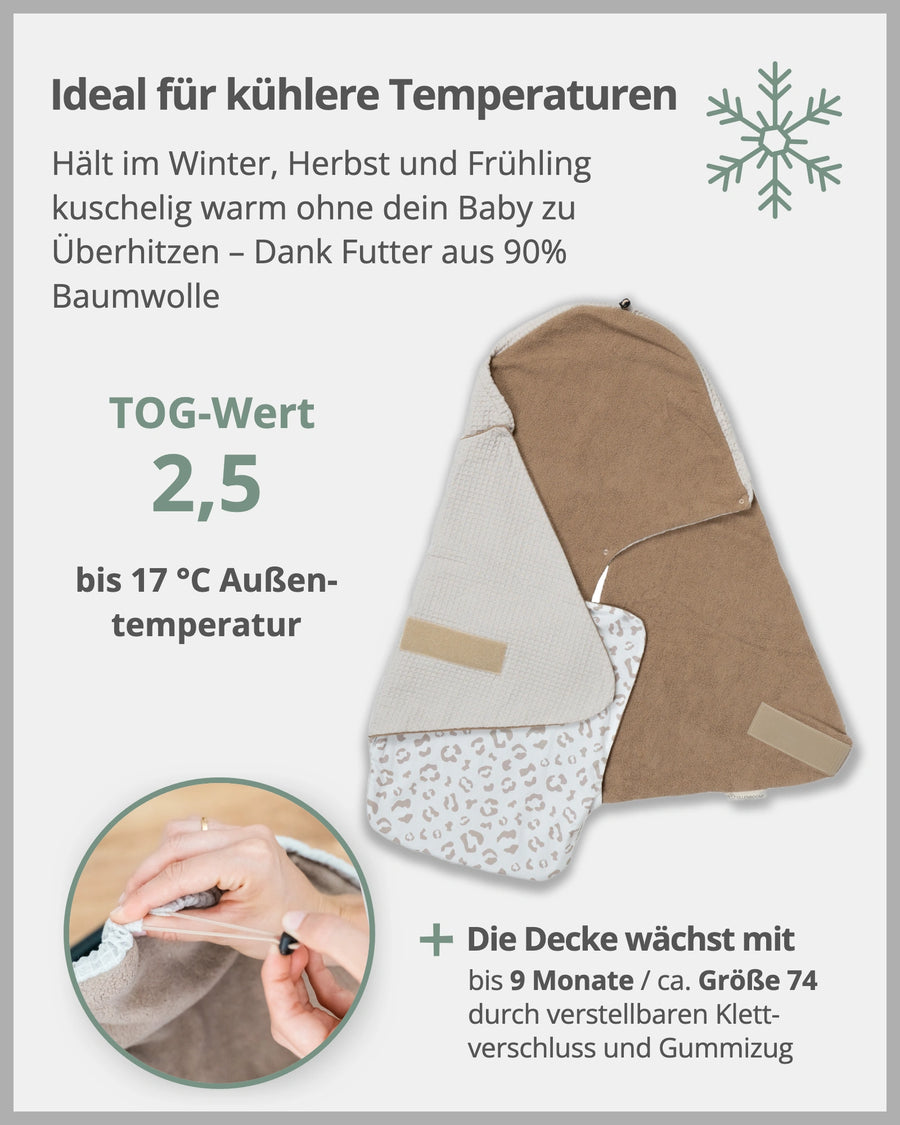 Einschlagdecke LEO-ULLENBOOM Baby