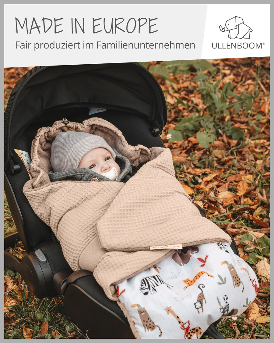 Einschlagdecke Sand Savanne-ULLENBOOM Baby