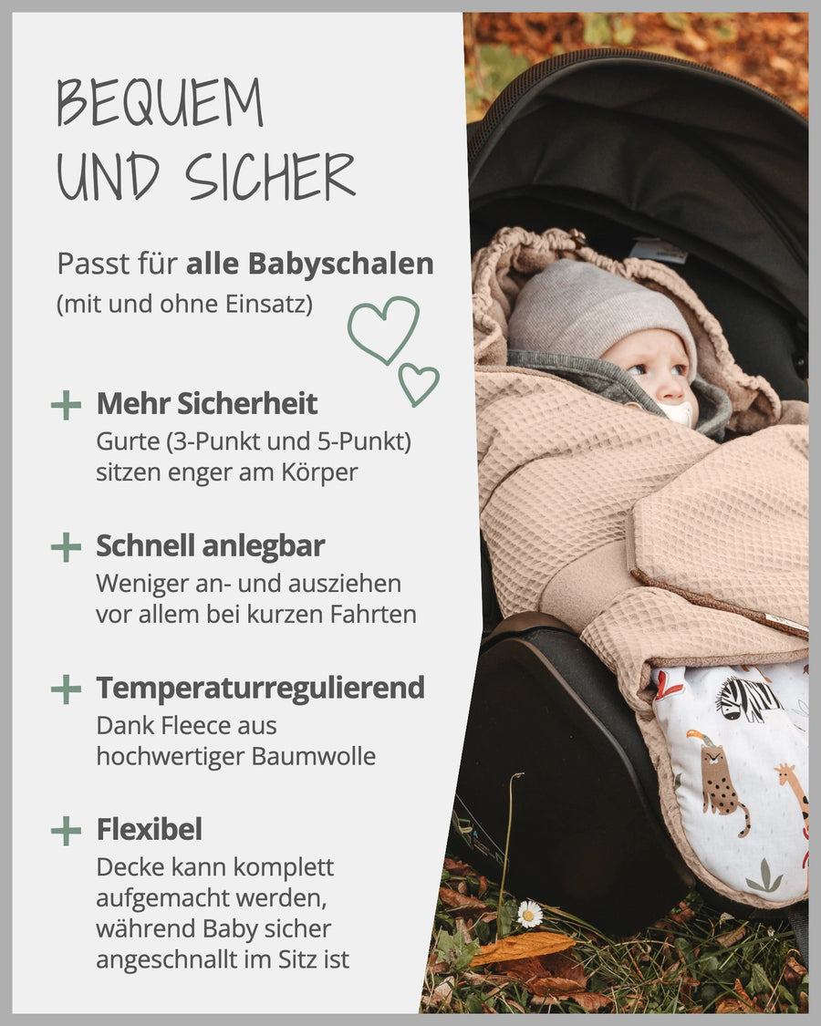 Einschlagdecke Sand Savanne-ULLENBOOM Baby