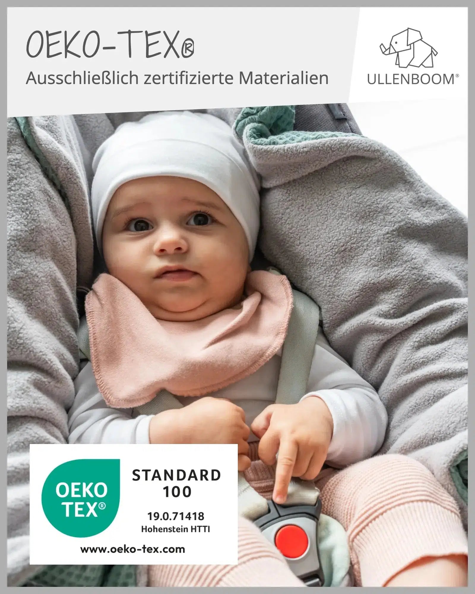 Einschlagdecke Waffelpiqué SALBEIGRÜN-ULLENBOOM Baby-ULLENBOOM Baby