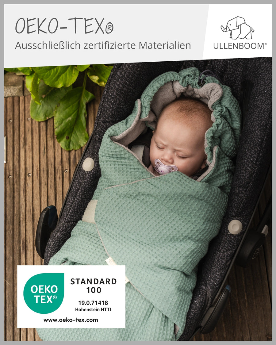 Einschlagdecke Waffelpiqué SALBEIGRÜN-ULLENBOOM Baby