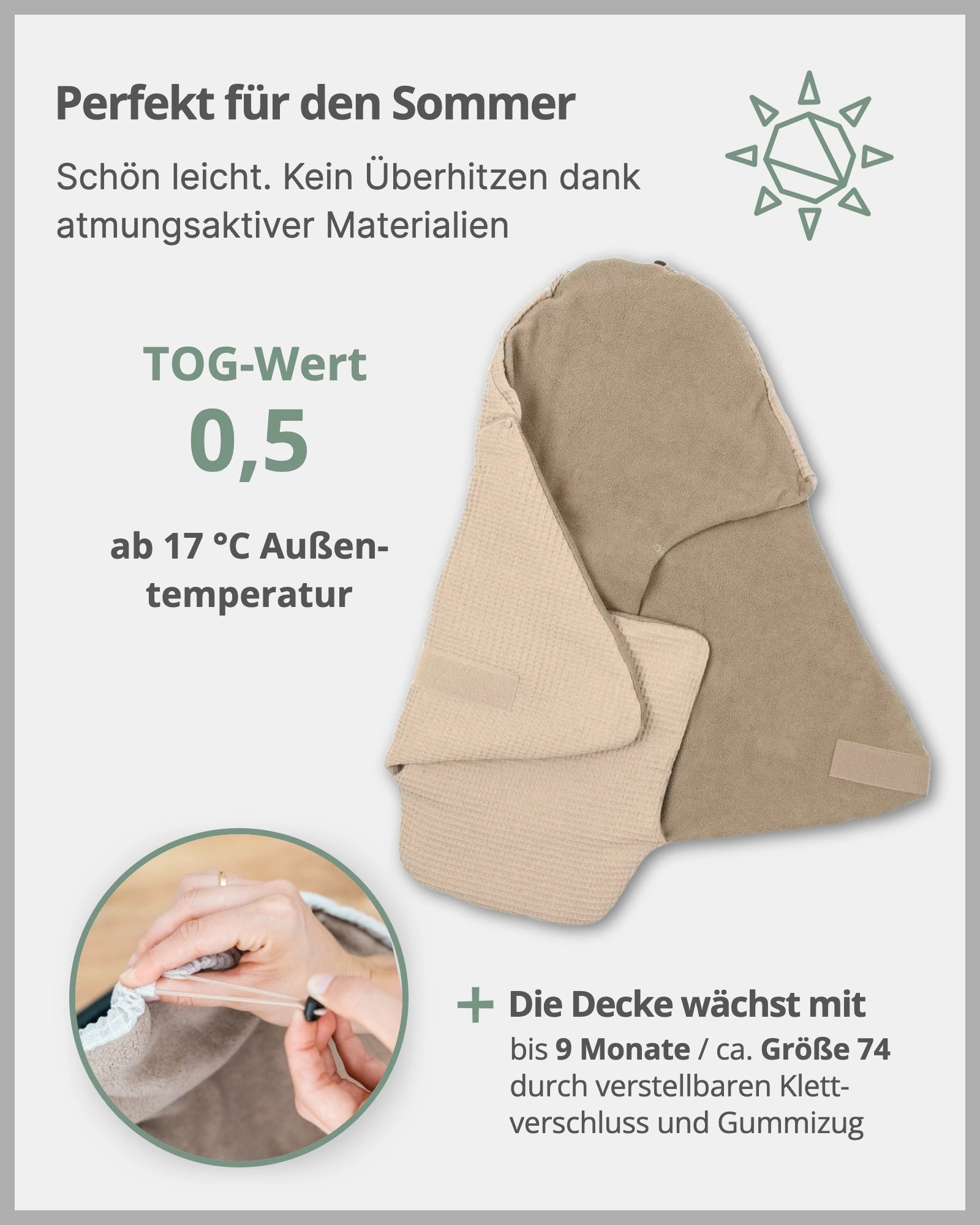 Einschlagdecke Waffelpiqué SAND-ULLENBOOM Baby