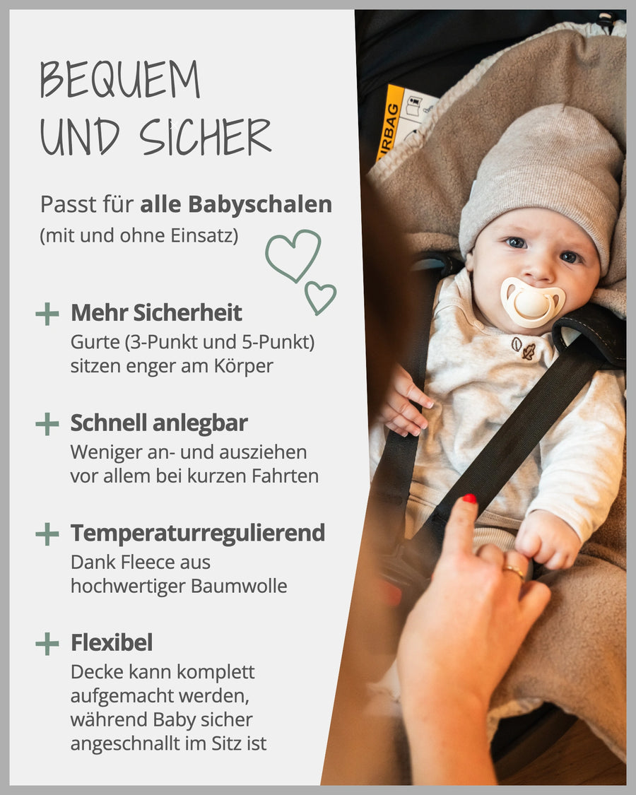 Einschlagdecke Waffelpiqué Grau-ULLENBOOM Baby