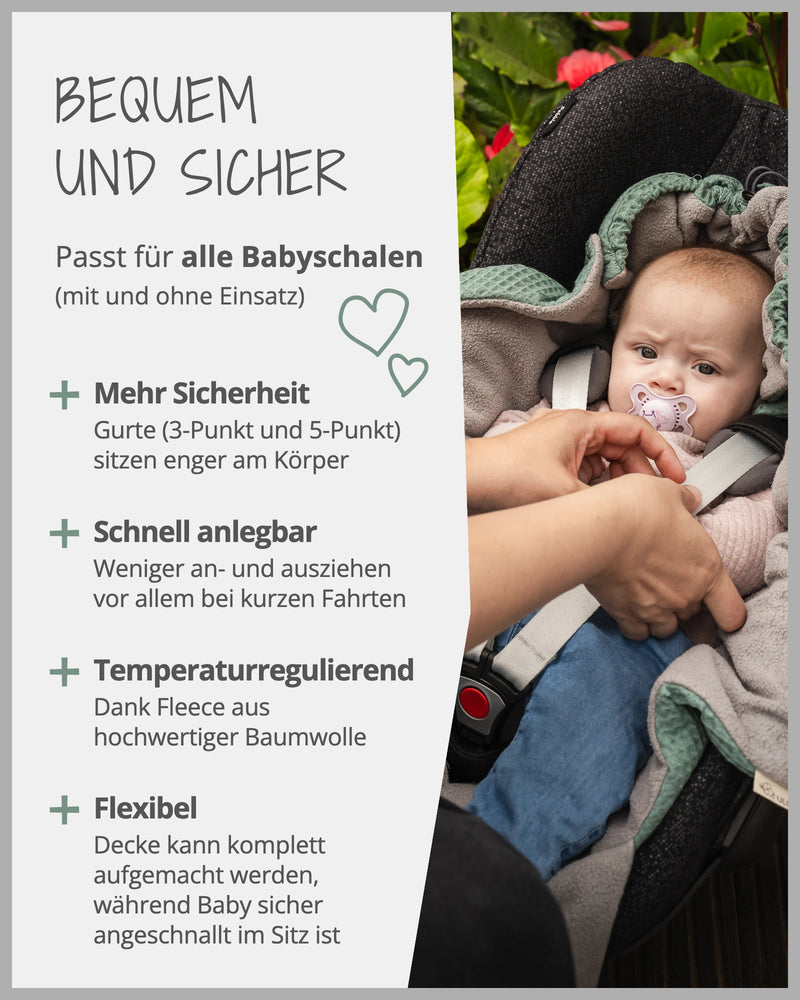 Einschlagdecke Waffelpiqué SALBEIGRÜN-ULLENBOOM Baby