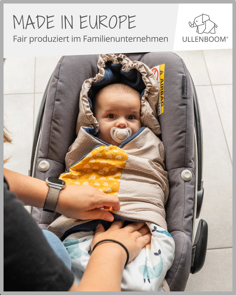 Einschlagdecke Wale-ULLENBOOM Baby