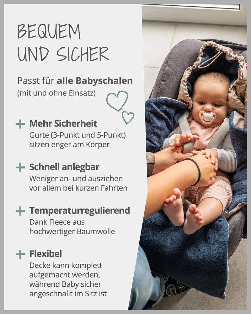 Einschlagdecke Wale-ULLENBOOM Baby