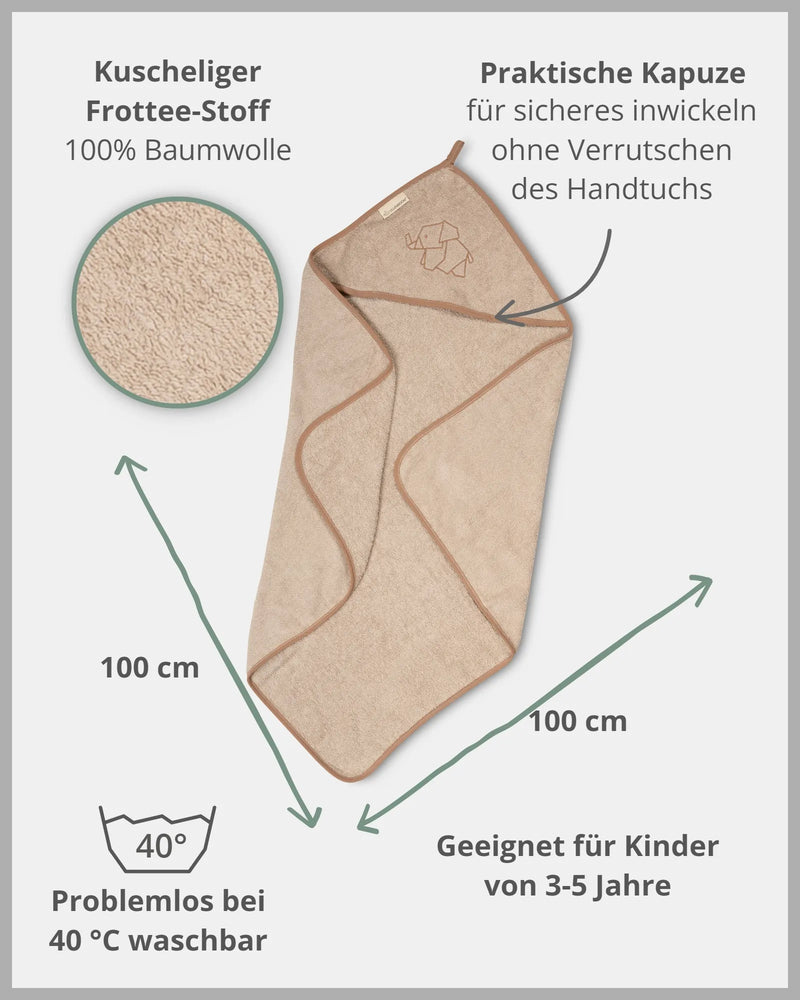 Kapuzenhandtuch SAND-Kapuzenhandtuch SAND | ULLENBOOM Baby-ULLENBOOM Baby
