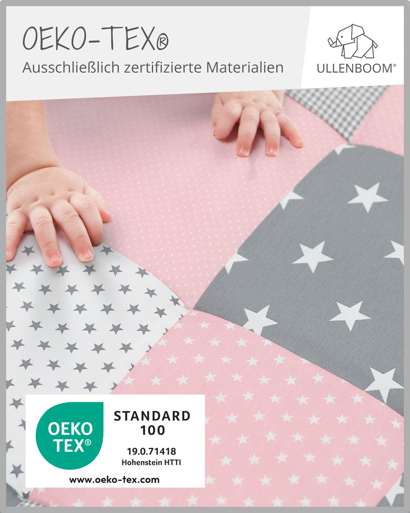 Krabbeldecke ROSA GRAU-ULLENBOOM Baby